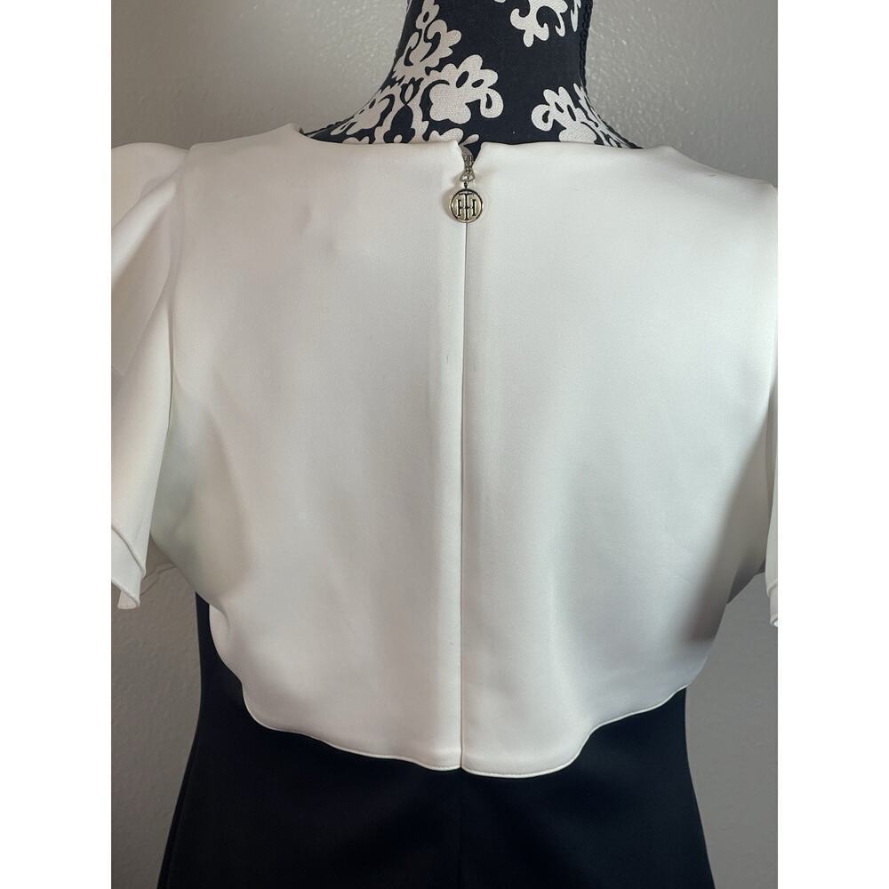 Tommy Hilfiger Dress, Black And White Block Cap Sleeve Size 12 New Without Tags‍ - Picture 4 of 9